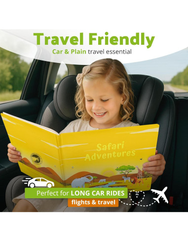 Libro Ocupado Montessori Smarty Sprout Safari 25.4x20.3cm