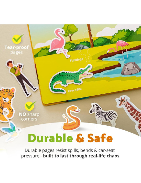 Libro Ocupado Montessori Smarty Sprout Safari 25.4x20.3cm