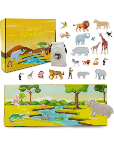 Libro Ocupado Montessori Smarty Sprout Safari 25.4x20.3cm