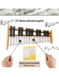 Xilófono Profesional Eco Joy 27 Notas con Mazos y Funda 2