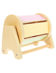 Tambor Textil de Madera Toddmomy 18x15cm Juguete Educativo