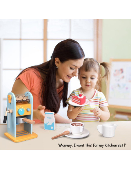 Juego de Cafetera de Madera ICEKO con Molinillo - 11 Piezas