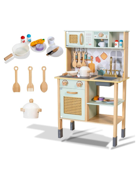 Cocina de Jugar Garsing Verde para Niños 3+ con Sonidos