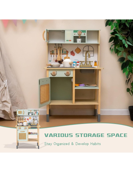 Cocina de Jugar Garsing Verde para Niños 3+ con Sonidos