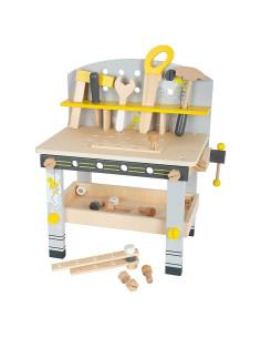 Banco de Trabajo Compacto de Madera Small Foot 11805 - 5 Herramientas