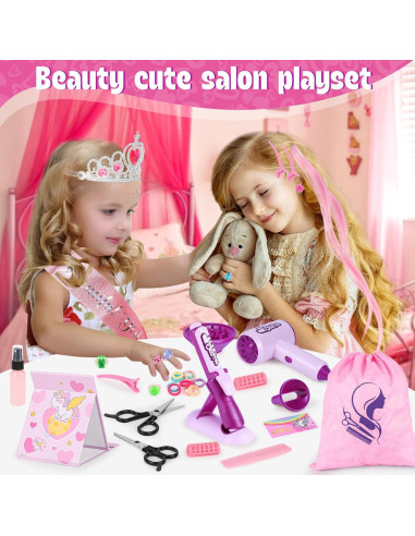 Set de Juguetes de Salón de Belleza ERHAICAT 40 Piezas