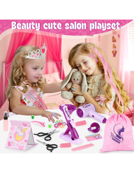 Set de Juguetes de Salón de Belleza ERHAICAT 40 Piezas