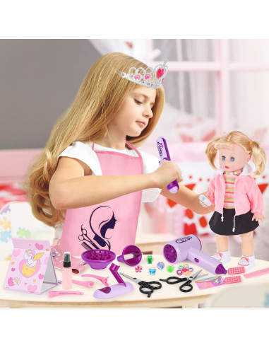 Set de Juguetes de Salón de Belleza ERHAICAT 40 Piezas