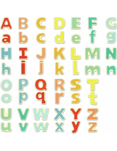 Alfabeto Magnético Hape 52 Letras Multicolor 400g