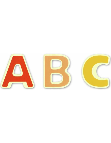 Alfabeto Magnético Hape 52 Letras Multicolor 400g