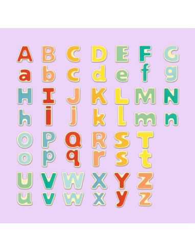 Alfabeto Magnético Hape 52 Letras Multicolor 400g
