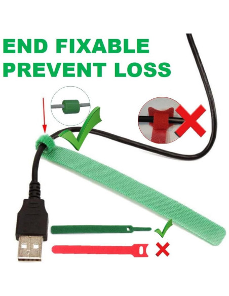 150 Bridas Reutilizables QUALIALL 14.99 cm Nylon Multicolor