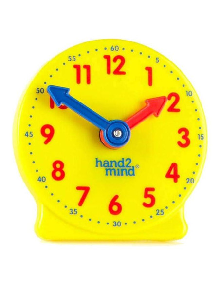 Reloj Analógico de Aprendizaje Hand2mind - Juego de 12 Niños