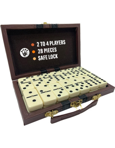 Juego de Dominó Jumbo Kicko - 28 Piezas en Caja de Madera