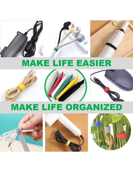 150 Bridas Reutilizables QUALIALL 14.99 cm Nylon Multicolor