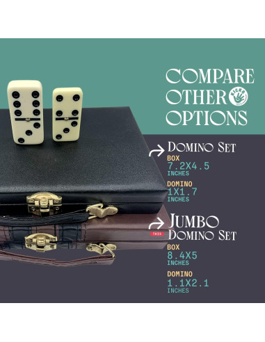 Juego de Dominó Jumbo Kicko - 28 Piezas en Caja de Madera