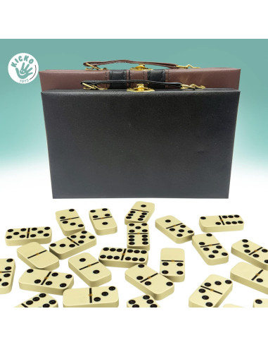 Juego de Dominó Jumbo Kicko - 28 Piezas en Caja de Madera