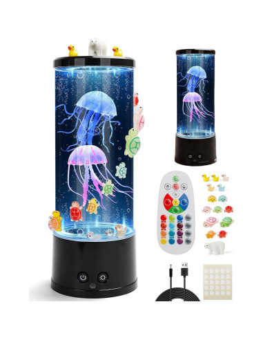 Conjunto Sensorial Muiofang: Panel Montessori + Lámpara Medusas