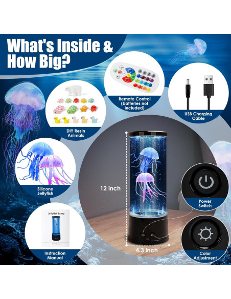 Conjunto Sensorial Muiofang: Panel Montessori + Lámpara Medusas