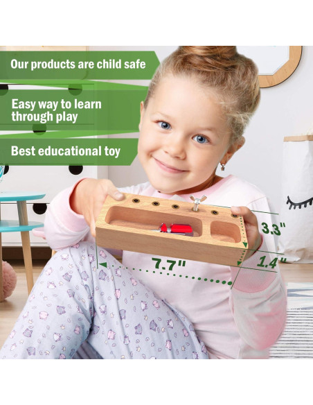 Conjunto de Juguetes Montessori Panda Brothers - Tablero y Calendario de Madera