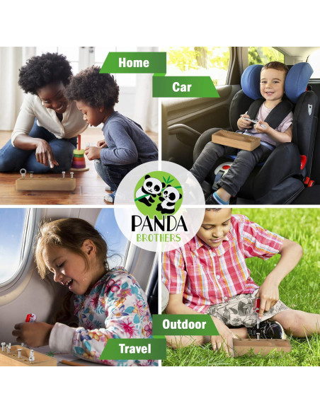 Conjunto de Juguetes Montessori Panda Brothers - Tablero y Calendario de Madera