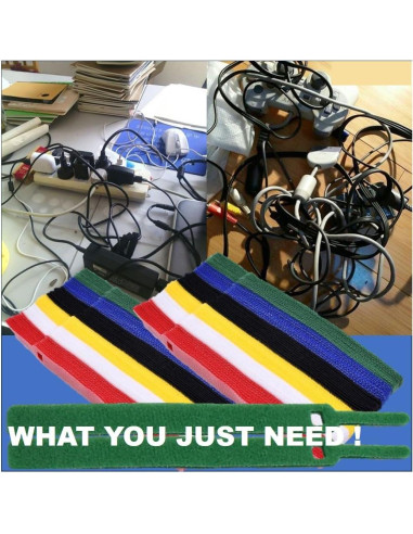 150 Bridas Reutilizables QUALIALL 14.99 cm Nylon Multicolor