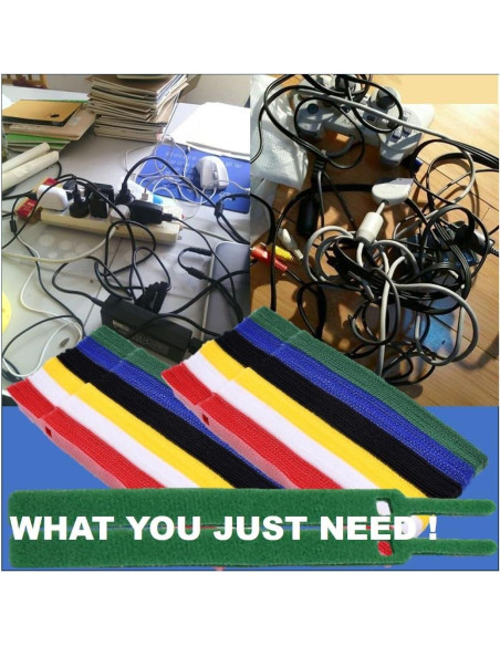 150 Bridas Reutilizables QUALIALL 14.99 cm Nylon Multicolor