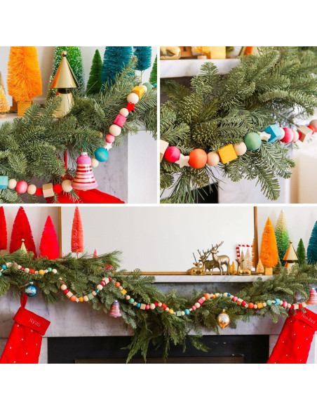 Perlas de Madera Coloridas 16mm 400PCS Cadikez para Manualidades