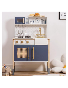 Juego de Cocina de Madera ROBOTIME con Luces y Sonidos 3+