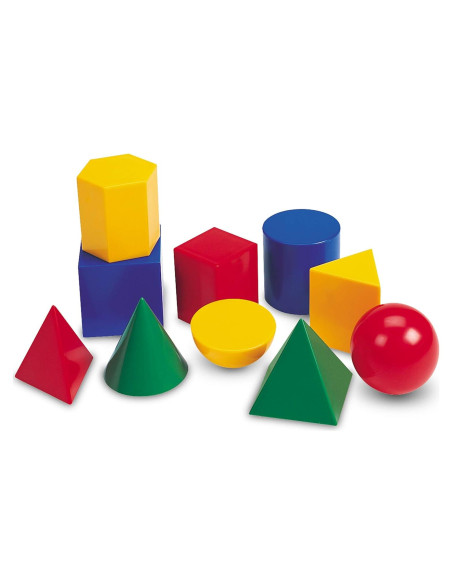 Conjunto de Formas Geométricas Grandes - 10 Piezas para Niños 5+ Conjunto de Formas Geométricas Grandes - 10 Piezas para Niños 5+