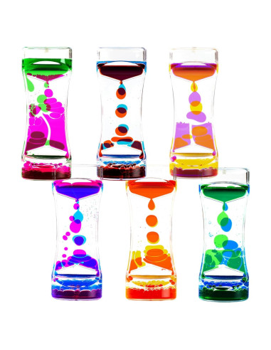 Set de 6 Temporizadores de Burbuja Líquida LYPGONE - Antiestrés