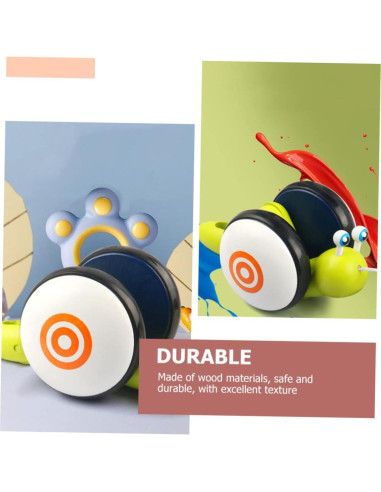 Coche de Arrastre de Madera Milisten Caracol 25x10cm