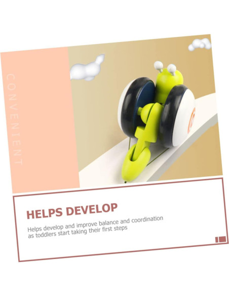 Coche de Arrastre de Madera Milisten Caracol 25x10cm