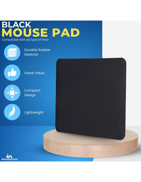 Alfombrilla de Ratón 1EnLaOficina 22.86x19.05 cm Negra
