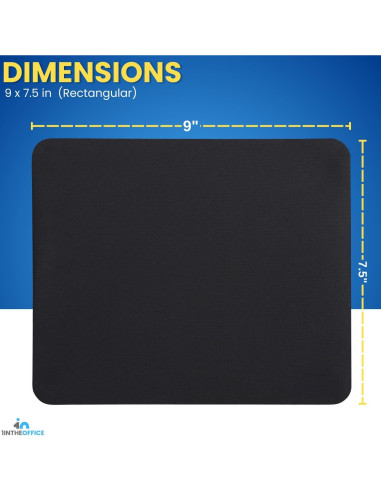 Alfombrilla de Ratón 1EnLaOficina 22.86x19.05 cm Negra