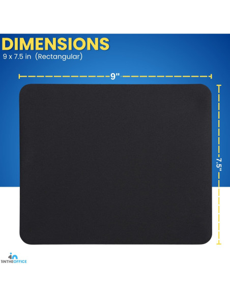 Alfombrilla de Ratón 1EnLaOficina 22.86x19.05 cm Negra