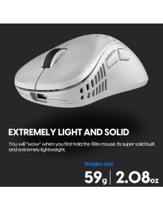 Ratón Gaming Inalámbrico Pulsar Xlite V2 Ultra Ligero 56g 2