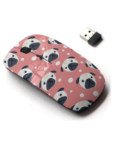 Ratón Inalámbrico 2.4G CJCBROES Pug Bonito USB