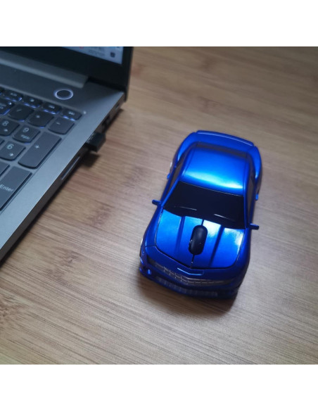 Ratón Inalámbrico BXC Deportivo Azul 2.4GHz para PC y Mac