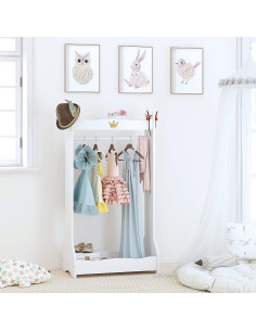 Armario Colgante Abierto para Niños UTEX - Almacenamiento Blanco 2