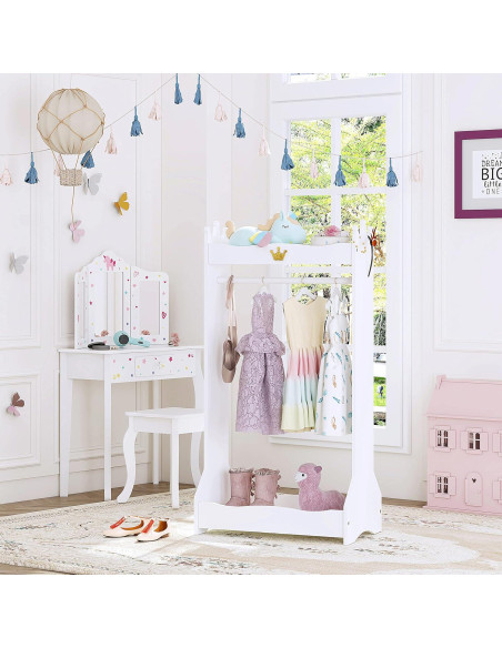 Armario Colgante Abierto para Niños UTEX - Almacenamiento Blanco