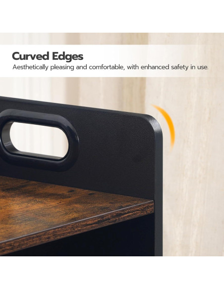 Conjunto de Mesa y Silla HOOBRO para Niños 1-3 Años Marrón Rústico