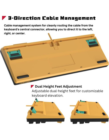 Teclado Gaming Bloody AT87-Renegade Óptico TKL PBT RGB