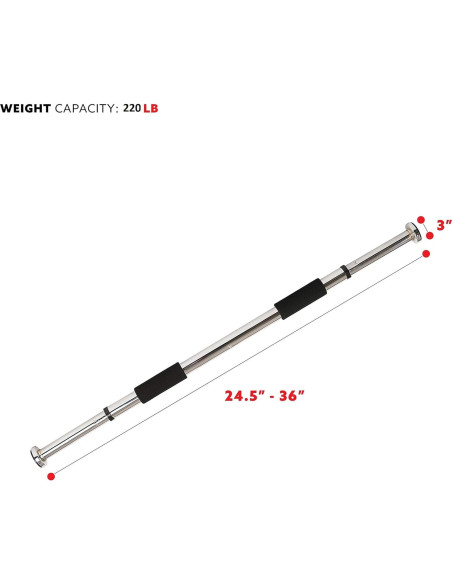 Barra de Dominadas Ajustable Sunny Health & Fitness 100 kg