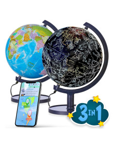 Globo Interactivo LED 26cm SEOJEON con Soporte y App