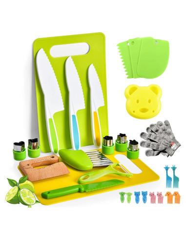 Juego de Cocina Montessori 29PCS A ANGG para Niños 6-8 Años