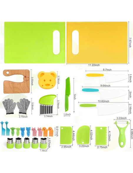 Juego de Cocina Montessori 29PCS A ANGG para Niños 6-8 Años