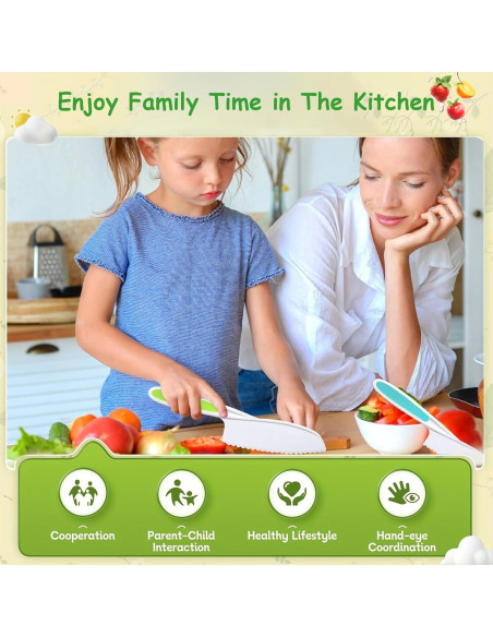 Juego de Cocina Montessori 29PCS A ANGG para Niños 6-8 Años