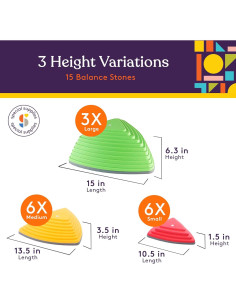Piedras de Paso Suministros Especiales 15 Piezas Antideslizantes 2