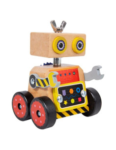 Kit de Ensamblaje Robot de Madera EduLand Montessori 3-7 Años